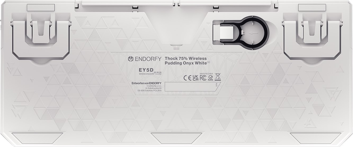 Klawiatura bezprzewodowa Endorfy Thock 75% Pudding DE Kailh Box Black Wireless Onyx White (EY5D020) - obraz 14
