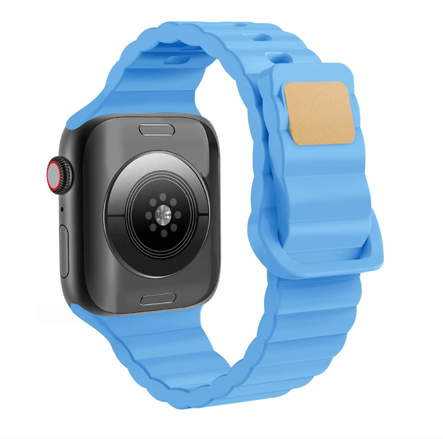 Силиконовый ремешок Fruct Lightning Buckle для Apple Watch 42/44/45/46/49 mm Light Blue - изображение 2
