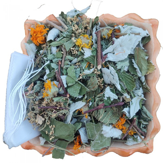 Чай трав'яний від застуди 100г + 15 фільтр мішечків Карпатський натуральний Лісосад - зображення 1