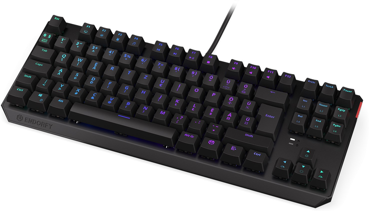 Klawiatura przewodowa Endorfy Thock TKL HU Kailh Red USB Black (EY5E004) - obraz 5