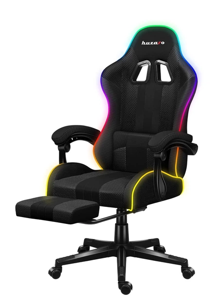 Компьютерное геймерское кресло HUZARO Force 4.7 RGB Black ткань - изображение 4