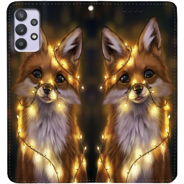 Чохол-книжка BoxFace для Samsung Galaxy A53 (A536) Лисичка у Гірляндах (52188) - зображення 3