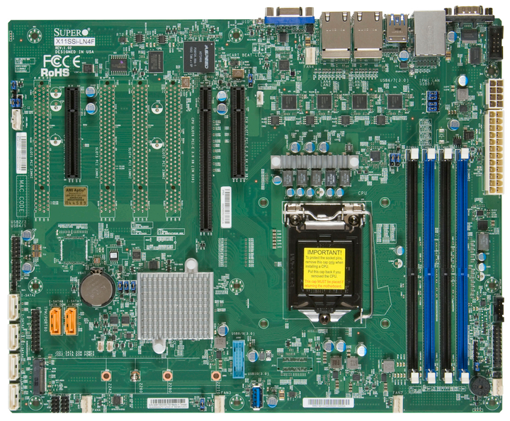 Материнська плата Supermicro MBD-X11SSI-LN4F-O (s1151, Intel C236, PCI-Ex16) - зображення 1