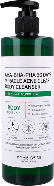 Гель для вмивання Some By Mi Aha Bha Pha 30 Days Miracle Acne Clear Body Wash Gel 400 г (8809647390725) - зображення 1