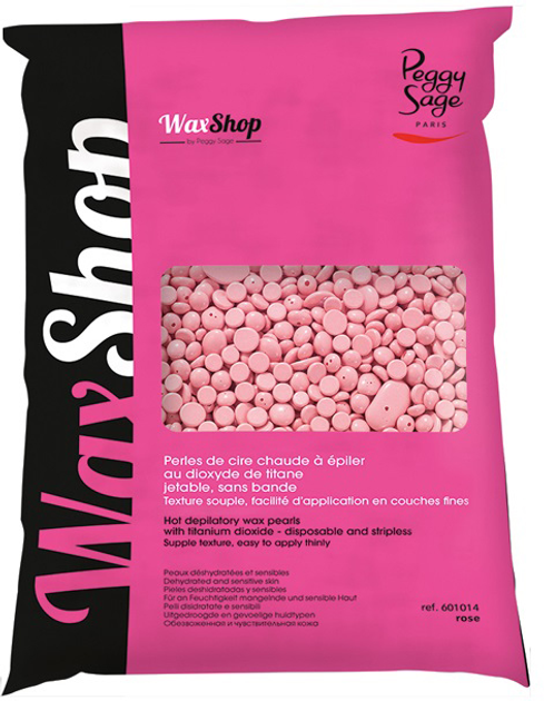 Гарячі воскові перлини для депіляції Peggy Sage Wax Shop рожеві 800 г (3529316010147) - зображення 1