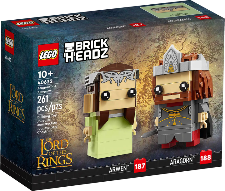 Конструктор LEGO BrickHeadz Араґорн і Арвен 261 деталь (40632) - зображення 1