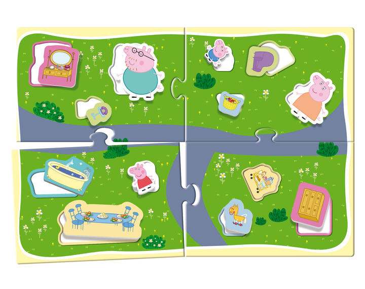 Настільна гра Lisciani Learning House 3D Peppa Pig (8008324092055) - зображення 3