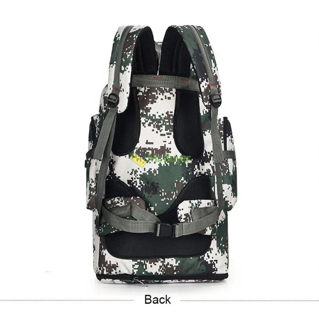 Туристический тактический рюкзак с раздвижным дном на 100 л 90х45х20 см Черный (25210) - изображение 2