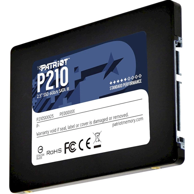 SSD диск Patriot P210 1TB 2.5" 7mm SATAIII 3D QLC - изображение 3