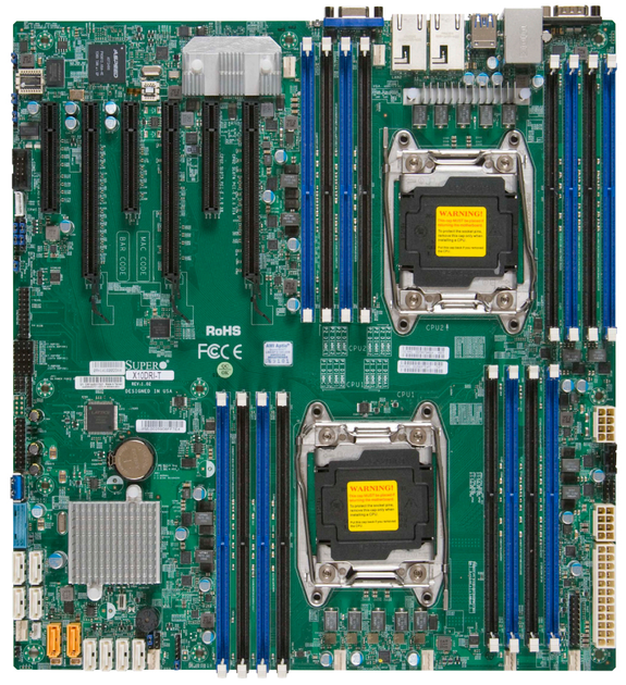 Płyta główna Supermicro MBD-X10DRI-T-O (s2011, Intel C612, PCI-Ex16) - obraz 1