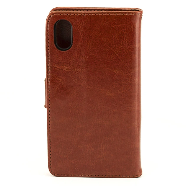 Чехол Idewei для iPhone X книжка кожа PU коричневый - Фото 3 Чехол Idewei для iPhone X книжка кожа PU коричневый - изображение 3
