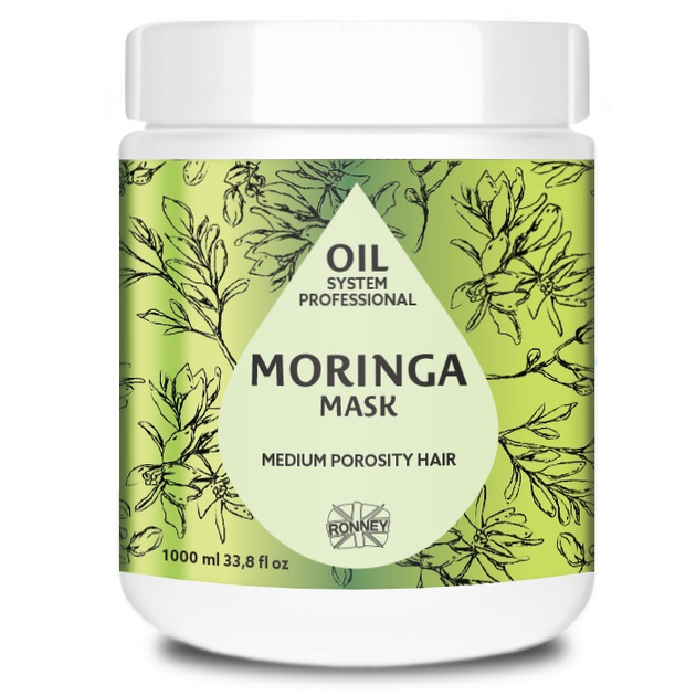Maska do włosów Ronney Professional Oil System Medium Porosity Hair Moringa 1000 ml (5060589159488) - obraz 1
