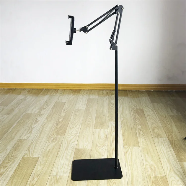 Тримач для планшет/телефону на підлогу VHG T5, 90-130 см. Tablet Tripod Stand, Black - зображення 2