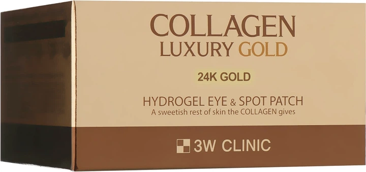 Патчи для глаз с коллагеном и золотом - 3w Clinic Collagen & Luxury Gold Eye Patch 60шт (798893-14673) - Фото 2 Патчи для глаз с коллагеном и золотом - 3w Clinic Collagen & Luxury Gold Eye Patch 60шт (798893-14673) - изображение 2