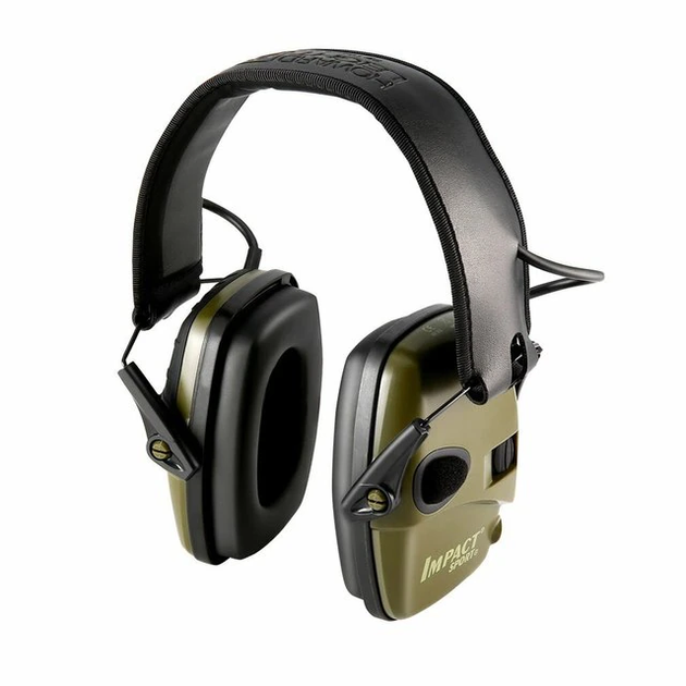 Навушники для стрільби Impact Sport електронні Чорно-зелений - зображення 1