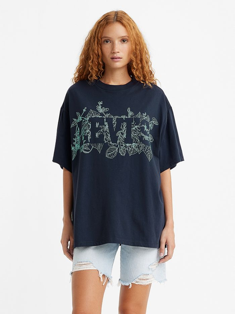 Koszulka oversize damska Levi's A49240013 XS Granatowa (5401039963802) - obraz 1