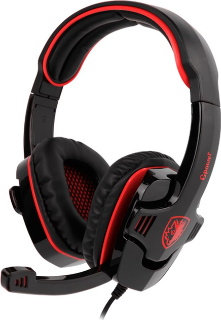 Słuchawki Sades SA-708GT Black/Red - obraz 4
