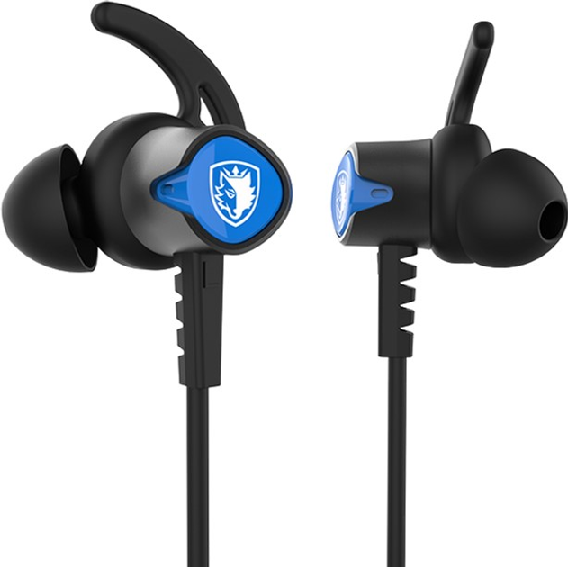 Słuchawki Sades SA-606 Wings 20 Black/Blue (SA-606/BK) - obraz 4