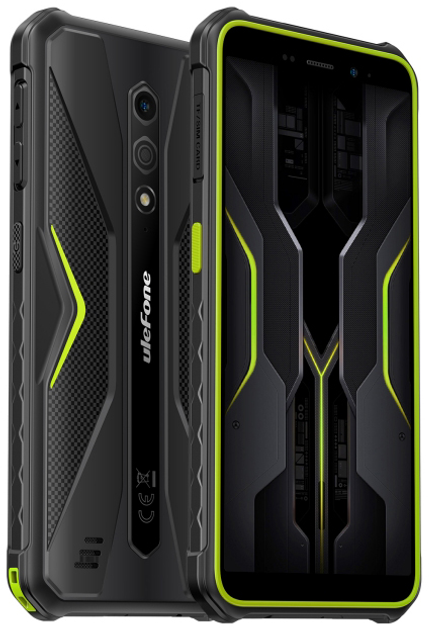 Мобільний телефон Ulefone Armor X12 3/32GB Black-Green (UF-AX12/GN) - зображення 3