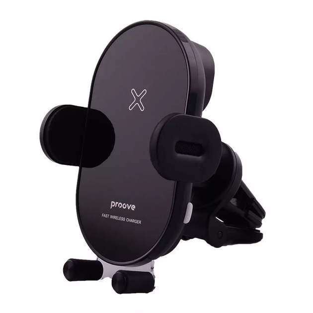 Автодержатель с беспроводной зарядкой Proove Rounded Energy 15W 4.7-6.9" black - изображение 9