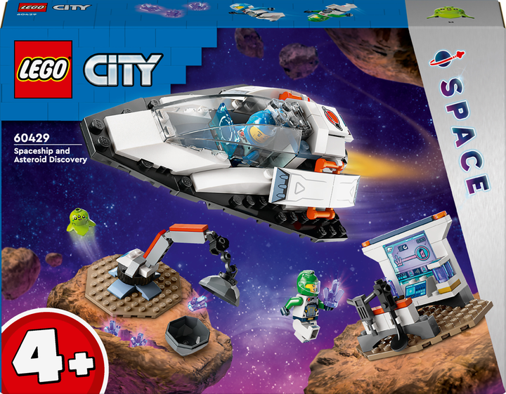 Конструктор LEGO City Космічний корабель і дослідження астероїда 126 деталей (60429) - зображення 1
