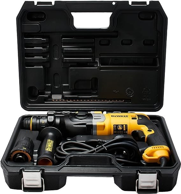 Перфоратор DeWALT D25144K 900 Вт, SDS-Plus, БЗП, кейс (D25144K) - изображение 4