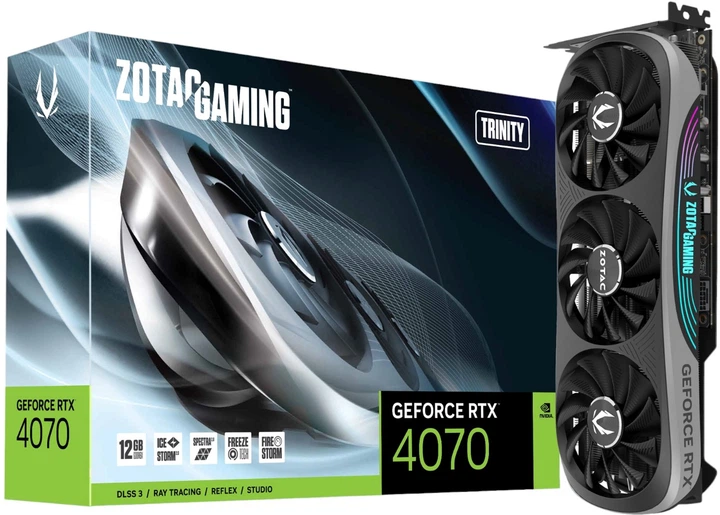 Karta graficzna Zotac PCI-Ex GeForce RTX 4070 Trinity 12GB GDDR6X (192bit) (2475/21000) (1 x HDMI, 3 x DisplayPort) (ZT-A30710J-10P) - obraz 7