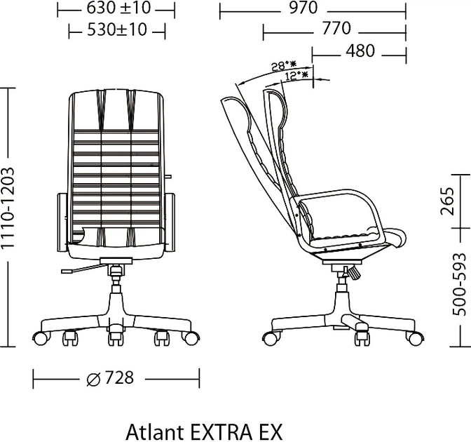 Кресло Nowy Styl ATLANT ordf EX P SP-B 1.007 - Фото 4 Кресло Nowy Styl ATLANT ordf EX P SP-B 1.007 - изображение 4
