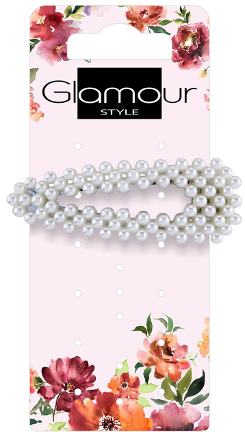 Заколка для волоссся Glamour з перлами велика (5902704176126) - зображення 1