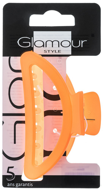 Заколка-краб для волосся Glamour Neon Оранжева (5902704172883) - зображення 1