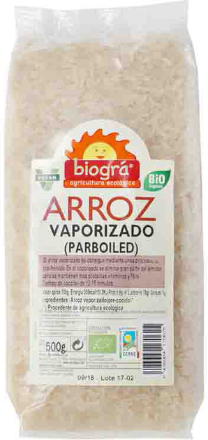 Ryż gotowany na parze Biogra Bio 500 g (8426904170625) - obraz 1