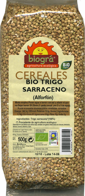 Kasza gryczana Biogra Bio 500 g (8426904172810) - obraz 1