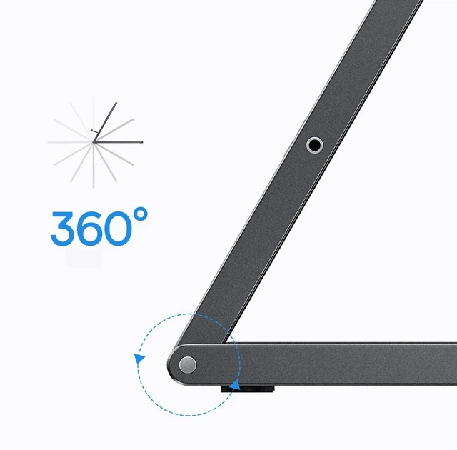 Універсальний тримач для планшета та телефону настільний Baseus Foldable Metal Desktop Holder |6.7-12.9"| Grey - зображення 8