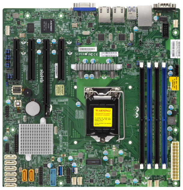 Материнська плата Supermicro MBD-X11SSM-O (s1151, Intel C236, PCI-Ex16) - зображення 1