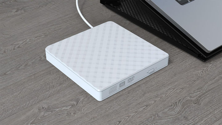 Внешний оптический привод Krux Portable Drive White (KRX0123) - изображение 4
