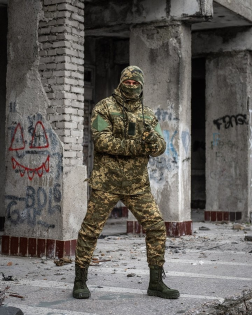 Тактичний зимовий військовий комплект Favkes ( Куртка + Штані ), Камуфляж: Піксель, Розмір: M - зображення 1