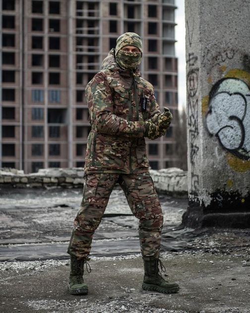 Тактичний зимовий теплий військовий комплект Artan ( Куртка + Штани ), Камуфляж: Мультикам, Розмір: M - зображення 1