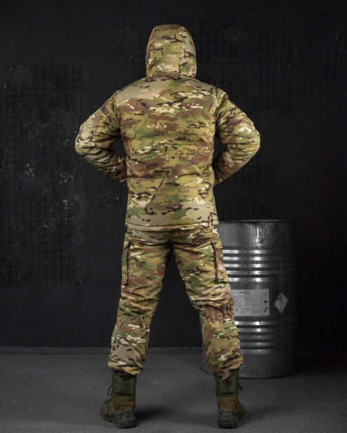 Тактичний зимовий теплий військовий комплект Brazal ( Куртка + Штани ), Камуфляж: Мультикам, Розмір: XL - зображення 2