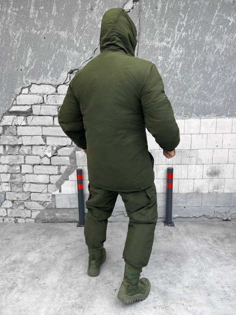 Тактический зимний теплый военный комплект DuCut ( Куртка + Штаны ), Камуфляж: Олива, Размер: M - изображение 2