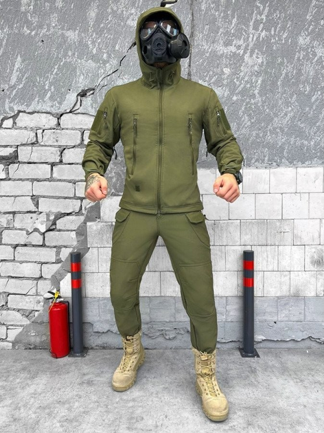 Тактичний зимовий військовий комплект Tinker ( Куртка + Штани ), Камуфляж: Олива, Розмір: XXL - зображення 1