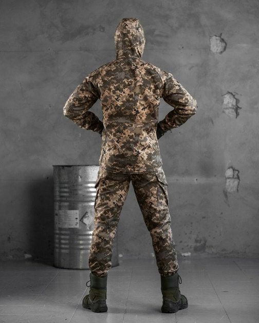 Тактический зимний теплый военный комплект Masterka ( Куртка + Штаны ), Камуфляж: Пиксель, Размер: XL - изображение 2