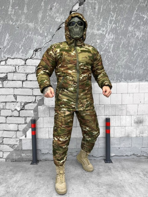 Тактичний зимовий теплий військовий комплект Trust ( Куртка + Штани ), Камуфляж: Мультикам, Розмір: S - зображення 1