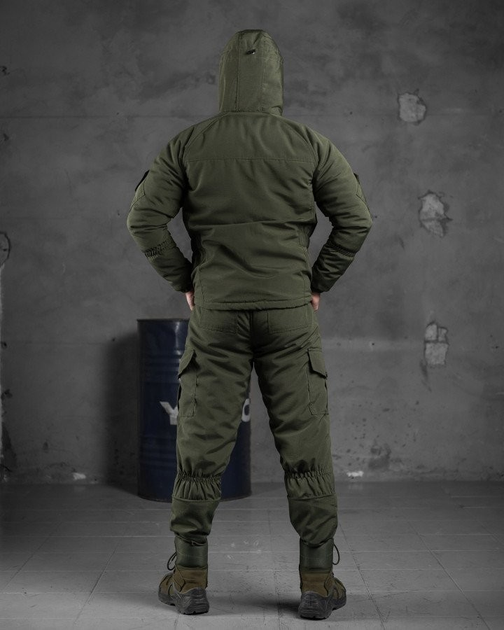 Тактичний зимовий теплий військовий комплект Fastpos ( Куртка + Штани ), Камуфляж: Олива, Розмір: L - зображення 2