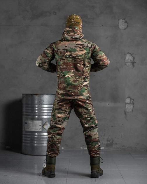 Тактичний теплий військовий комплект Kiborg ( Куртка + Фліска + Штани ), Камуфляж: Мультикам, Розмір: S - зображення 2