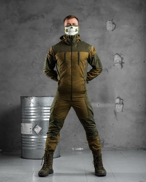 Тактичний зимовий теплий військовий комплект Grade ( Куртка + Штани + Термобілизна ), Камуфляж: Олива, Розмір: S - зображення 1