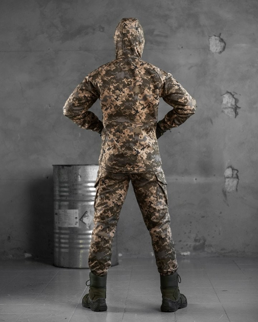 Тактический зимний теплый военный комплект Masterka ( Куртка + Штаны ), Камуфляж: Пиксель, Размер: XXL - изображение 2