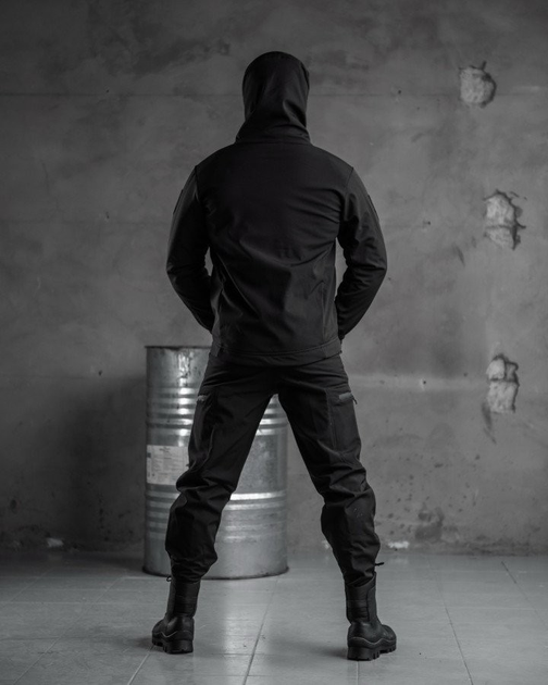 Тактический зимний теплый военный комплект Patrol ( Куртка + Штаны ), Камуфляж: Черный, Размер: XL - изображение 2