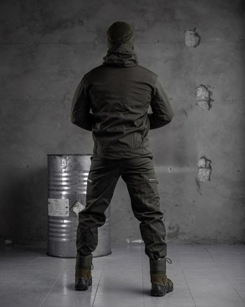 Тактичний зимовий теплий військовий комплект Patrol ( Куртка + Штани ), Камуфляж: Олива, Розмір: S - зображення 2