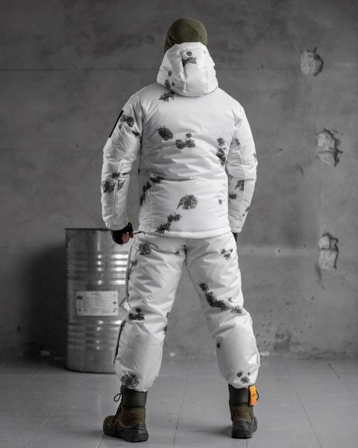 Тактичний зимовий теплий військовий комплект Falcon ( Куртка + Штани ), Камуфляж: Білий, Розмір: M - зображення 2