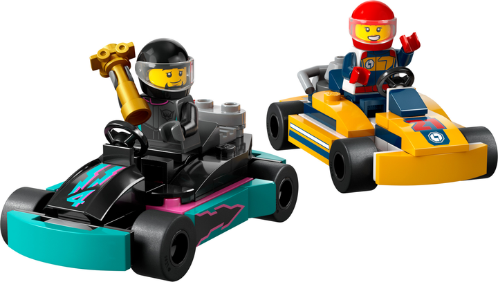Zestaw klocków LEGO City Gokarty i kierowcy wyścigowi 99 elementów (60400) - obraz 4